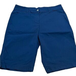Ruby Rd. Women Navy Blue Shorts Size 18W